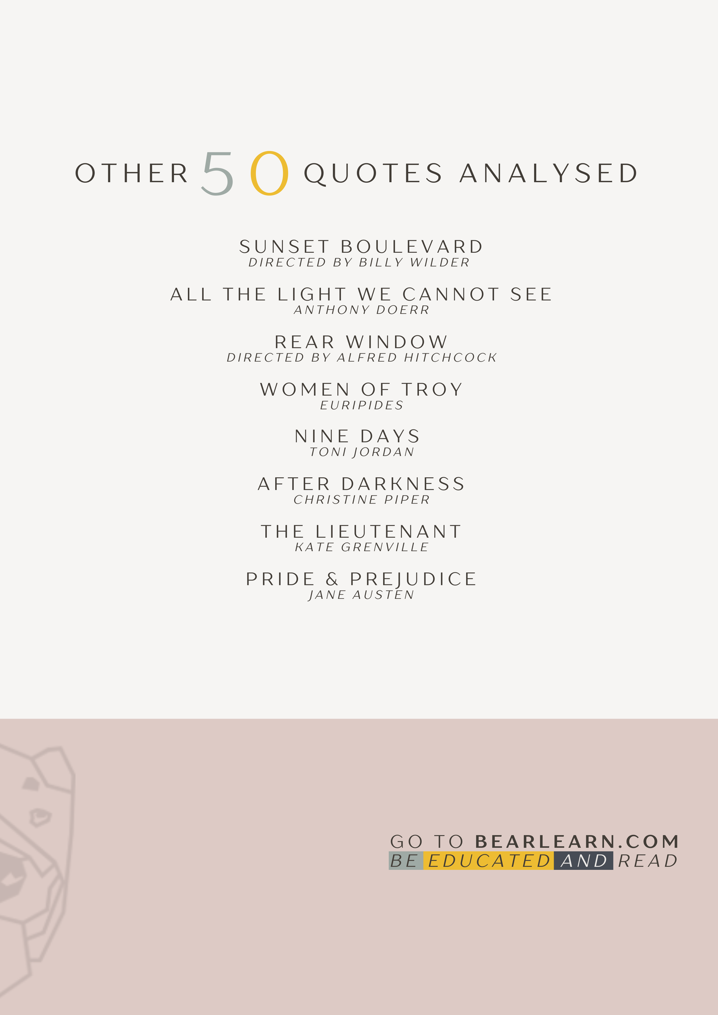Much Ado About Nothing 50 quotes analysed PDF (x Clare Mackie)