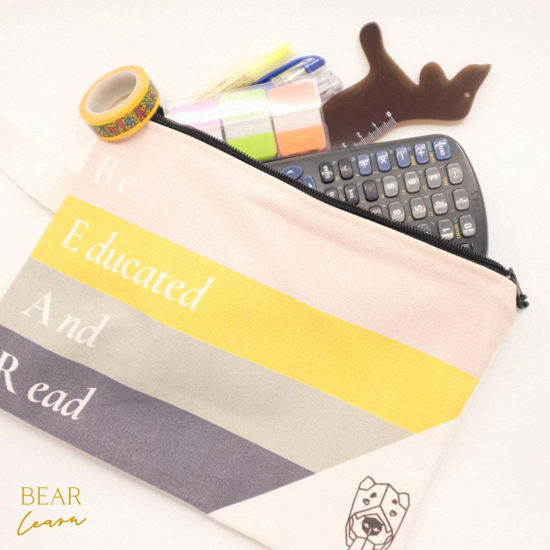 Be Educated And Read Book Pouch / Pencil Case