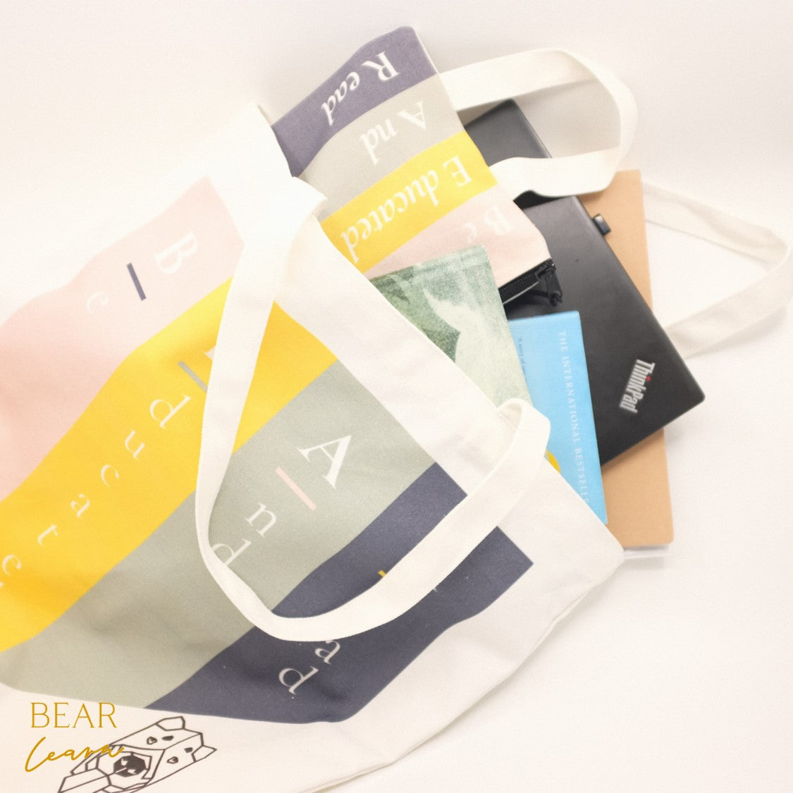 Be Educated And Read Tote + Pouch Combo